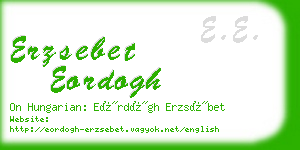 erzsebet eordogh business card